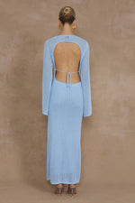 Load image into Gallery viewer, Tashani Midi Dress - Light Blue
