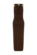 Load image into Gallery viewer, Balin Midi Dress - Espresso

