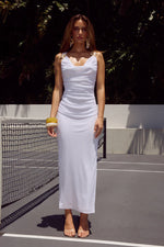 Load image into Gallery viewer, Balin Midi Dress - White
