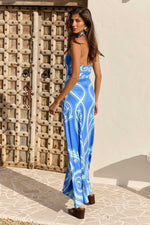 Load image into Gallery viewer, Rommi Twist Halter Maxi Dress - Rommi Blue
