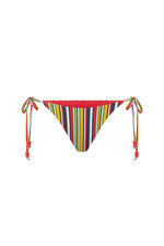 Load image into Gallery viewer, Amoree Side Tie Bikini Bottom - Xyla Stripe
