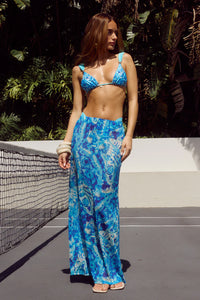 Miami Maxi Skirt - Azuri Blue