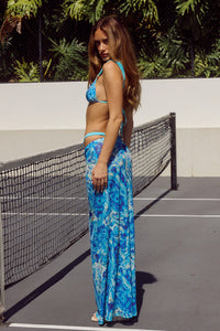 Miami Maxi Skirt - Azuri Blue