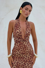 Load image into Gallery viewer, Tenaya Maxi Dress - Leopard Print
