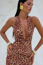 Load image into Gallery viewer, Tenaya Maxi Dress - Leopard Print
