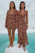 Load image into Gallery viewer, Tenaya Maxi Dress - Leopard Print
