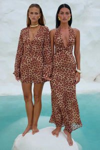 Tenaya Maxi Dress - Leopard Print