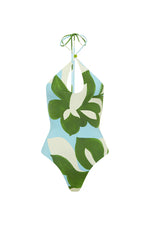 Load image into Gallery viewer, Amoree Keyhole One Piece Swimsuit - Amoree Blue
