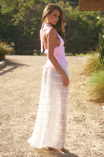 Load image into Gallery viewer, Della V-Neck Ruffle Top - Petal
