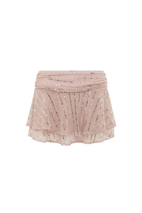 Nerissa Double Ruffle Mini Skirt - Musk