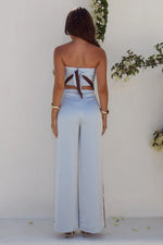 Load image into Gallery viewer, Turner Pant - Sky Blue/Chocolate
