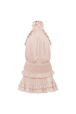 Load image into Gallery viewer, Poppy High Neck Ruffle Mini Dress - Petal
