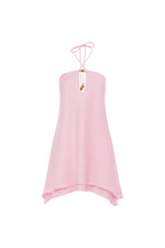 Load image into Gallery viewer, Freya Flowy Halter Mini Dress - Petal
