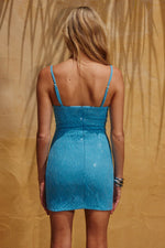 Load image into Gallery viewer, Torrey Mini Dress - Aqua
