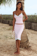 Load image into Gallery viewer, Mollie Low Waist Midi Skirt - Pink
