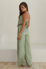 Load image into Gallery viewer, Milani Satin Scarf Top - Sage Geo
