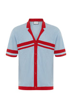 Load image into Gallery viewer, Brody Shirt - Red/Sky
