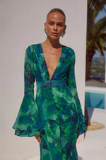 Load image into Gallery viewer, Sari Maxi Dress - Calista Green

