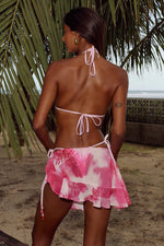 Load image into Gallery viewer, Zariya Tie Side Mini Skirt - Fantasia Pink
