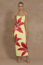 Load image into Gallery viewer, Deia Midi Dress - Yellow Lily
