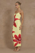 Load image into Gallery viewer, Deia Midi Dress - Yellow Lily
