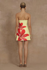 Load image into Gallery viewer, Primrose Mini Dress - Yellow Lily
