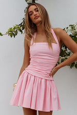 Load image into Gallery viewer, Mattie Halter Mini Dress - Pink

