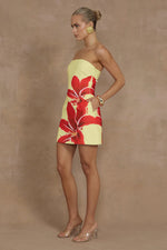 Load image into Gallery viewer, Primrose Mini Dress - Yellow Lily
