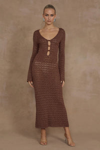 Nya Midi Dress - Espresso