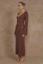 Load image into Gallery viewer, Nya Midi Dress - Espresso
