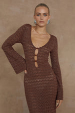 Load image into Gallery viewer, Nya Midi Dress - Espresso
