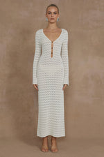 Load image into Gallery viewer, Nya Midi Dress - Ivory
