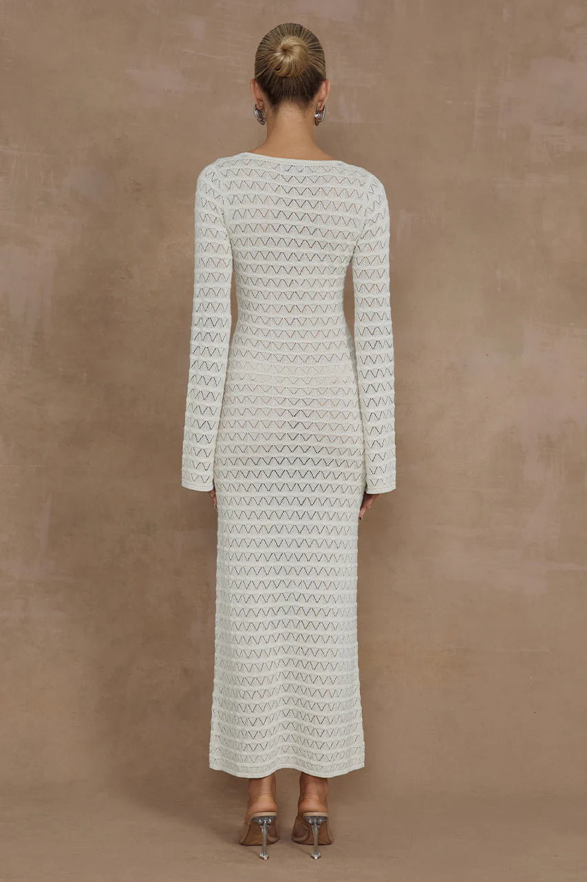 Nya Midi Dress - Ivory