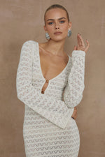 Load image into Gallery viewer, Nya Midi Dress - Ivory
