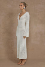 Load image into Gallery viewer, Nya Midi Dress - Ivory
