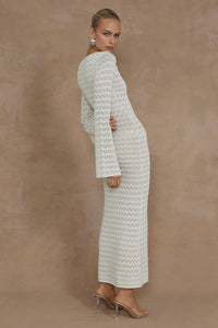 Nya Midi Dress - Ivory