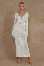 Load image into Gallery viewer, Nya Midi Dress - Ivory
