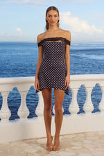 Load image into Gallery viewer, Zuri Mini Dress - Black Polka
