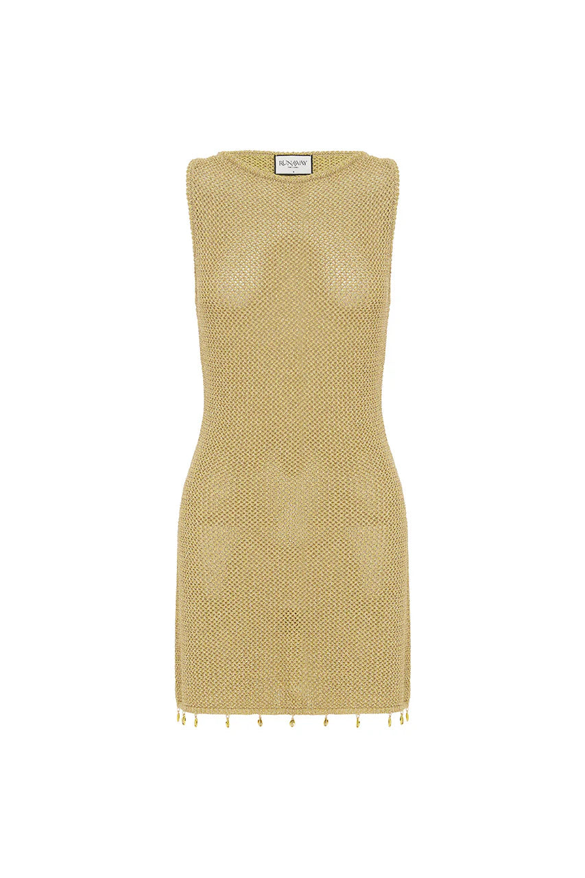 Ariya Mini Dress - Gold