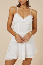 Load image into Gallery viewer, Odeza Mini Dress - White
