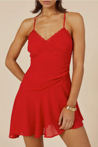Odeza Mini Dress - Red