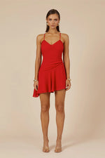 Load image into Gallery viewer, Odeza Mini Dress - Red

