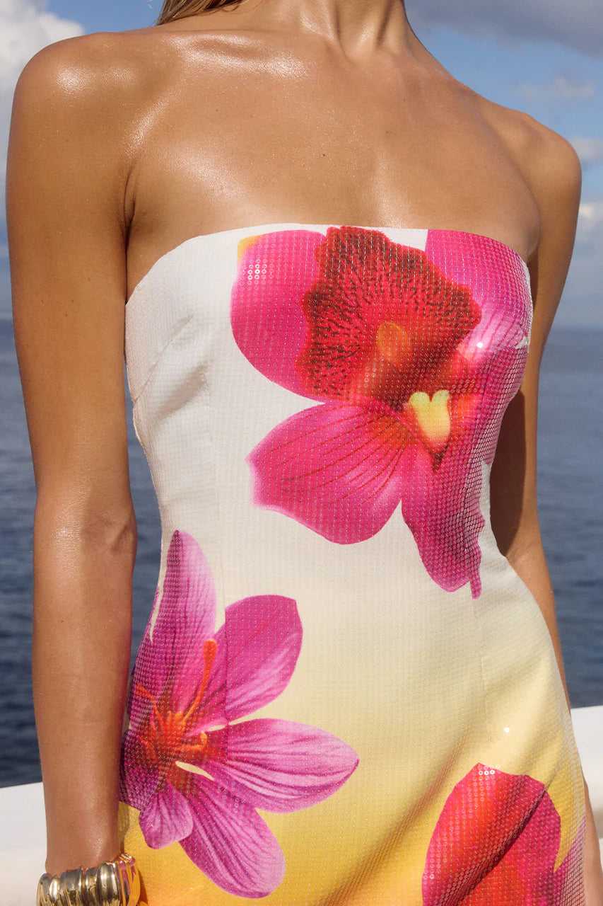 Ibiza Mini Dress - Tropical Ombré