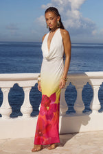 Load image into Gallery viewer, Jasmina Maxi Dress - Tropical Ombré
