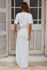 Load image into Gallery viewer, Mona Cut Out Maxi Dress - White
