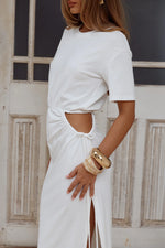 Load image into Gallery viewer, Mona Cut Out Maxi Dress - White
