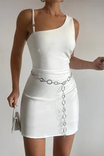 Load image into Gallery viewer, Lorenzo Mini Dress - White
