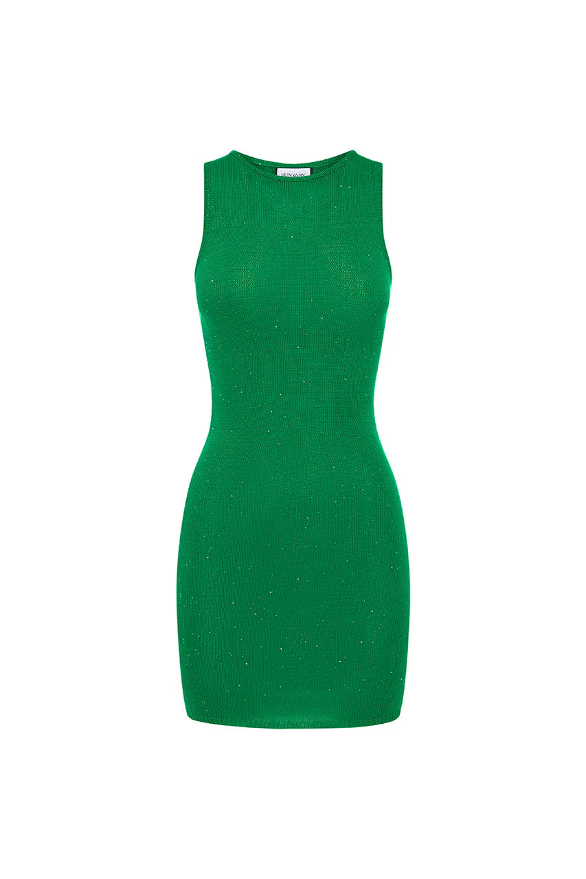 Odessa Mini Dress - Emerald