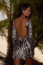 Load image into Gallery viewer, Xaria Mini Dress - Zebra
