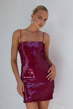 Load image into Gallery viewer, Vesina Mini Dress - Berry
